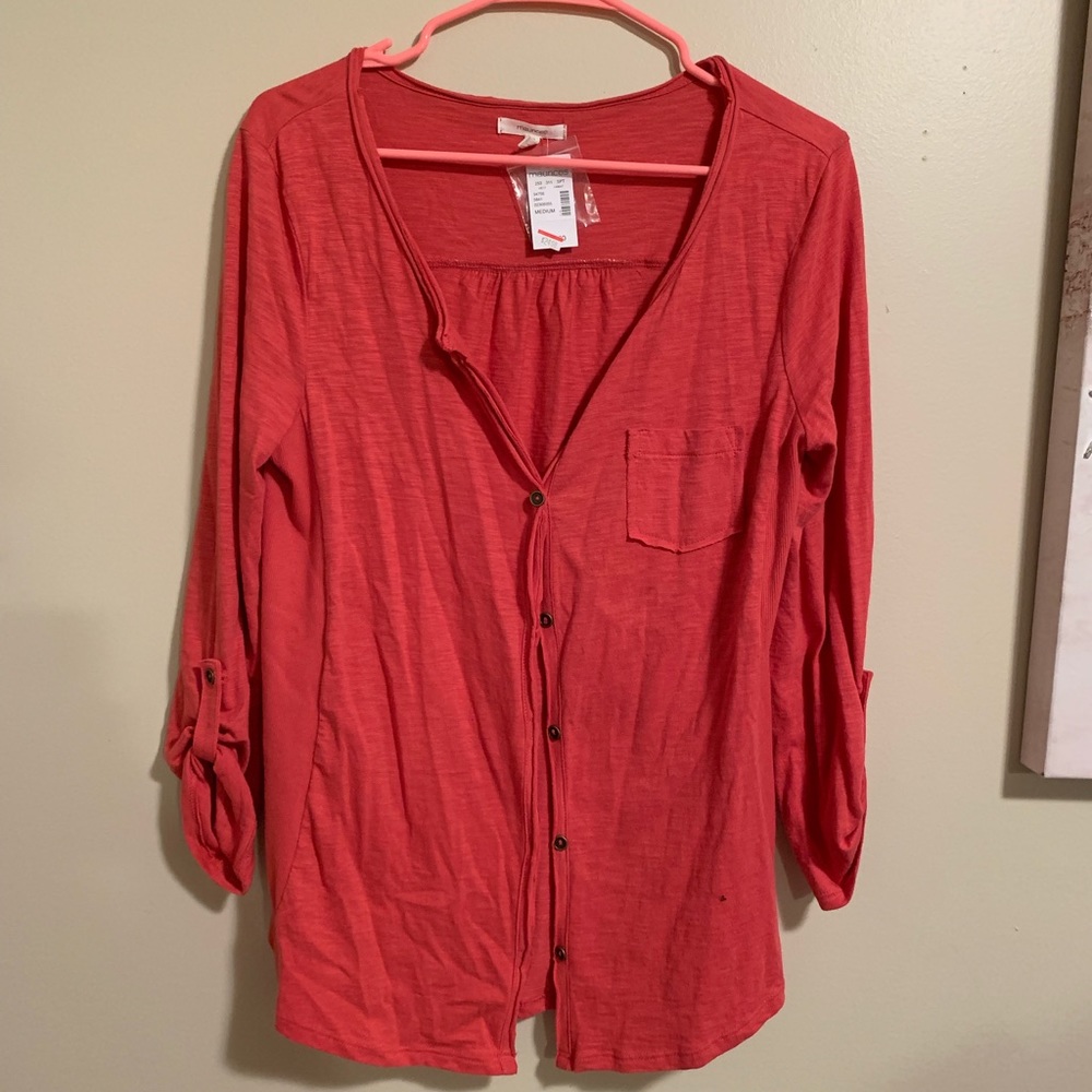 NWT Orange cardigan top